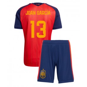 Spanien Joan Garcia #13 Hjemmebanetrøje Børn VM 2026 Kortærmet (+ Korte bukser)